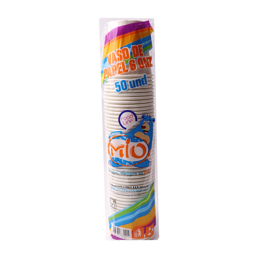 MIO VASO CARTON OZ CAJA X 40 PAQUETES